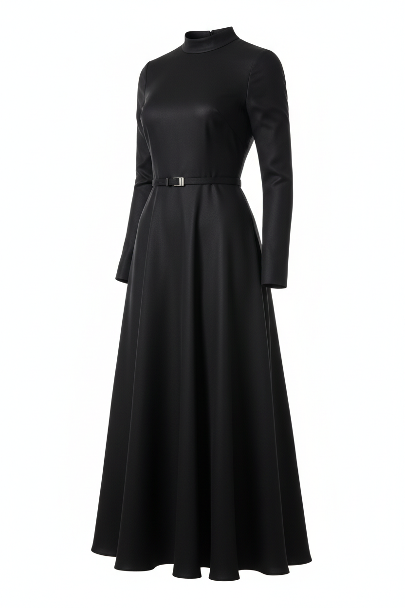 Achikrukru Classic A-Line Midi Dress