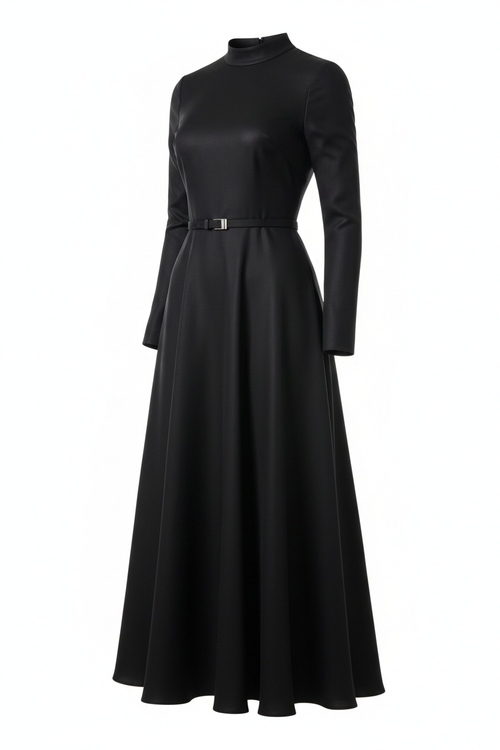 Achikrukru Classic A-Line Midi Dress