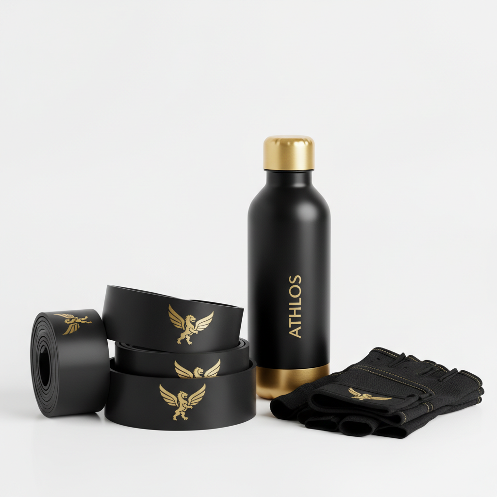 Achikrukru Elite Fitness Set - Black with Gold Accents