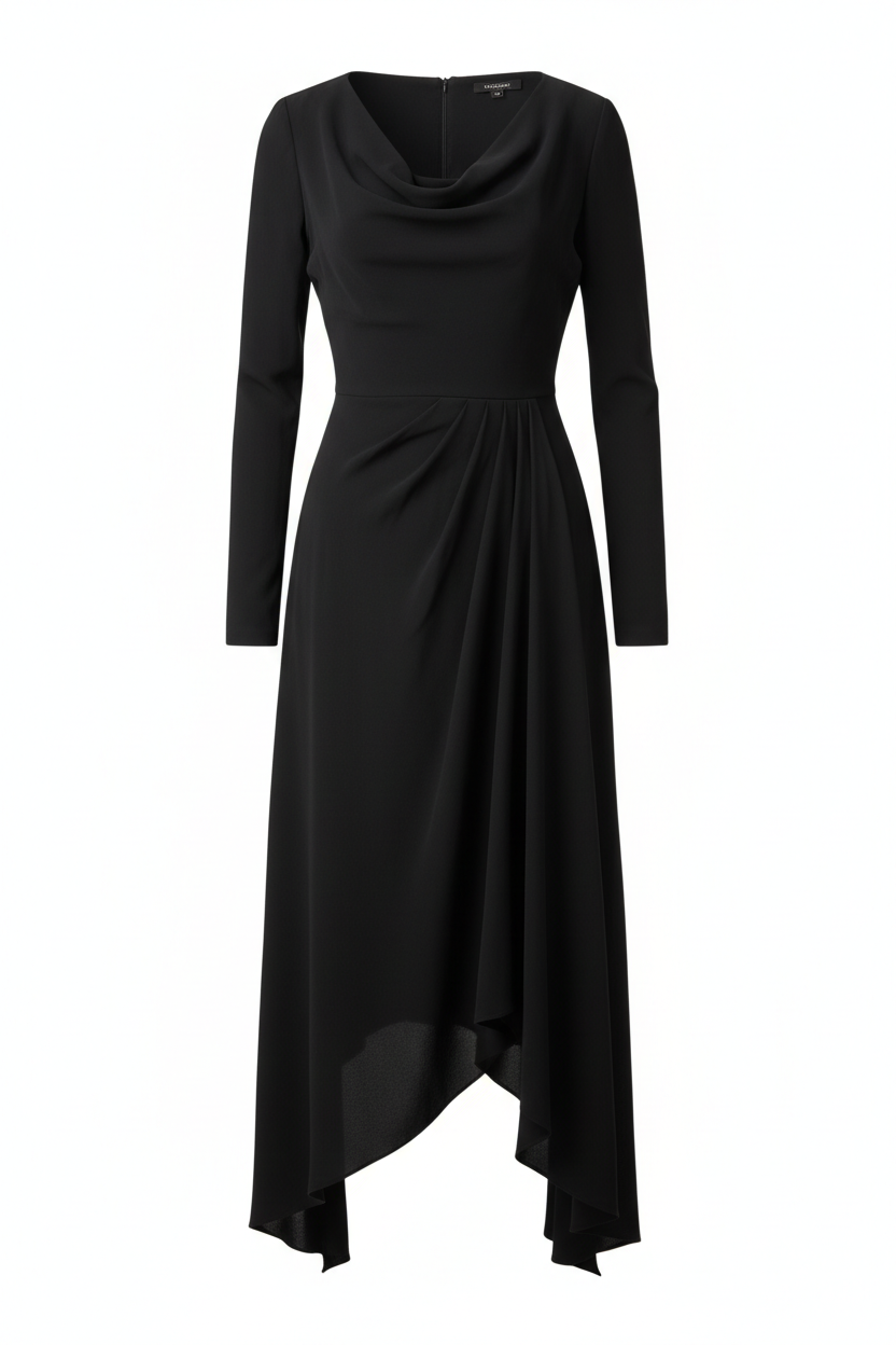 Achikrukru Classic Asymmetric Hem Dress