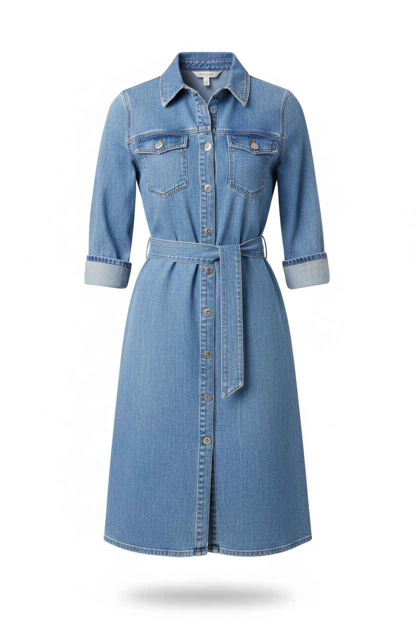 Achikrukru Classic Denim Dress