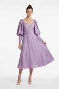 Achikrukru Classic Puff Sleeve Dress