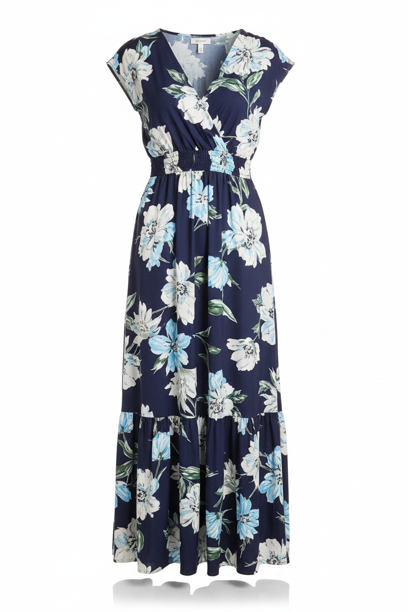 Achikrukru Classic Floral Maxi Dress