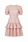 Achikrukru Classic Ruffle Hem Dress