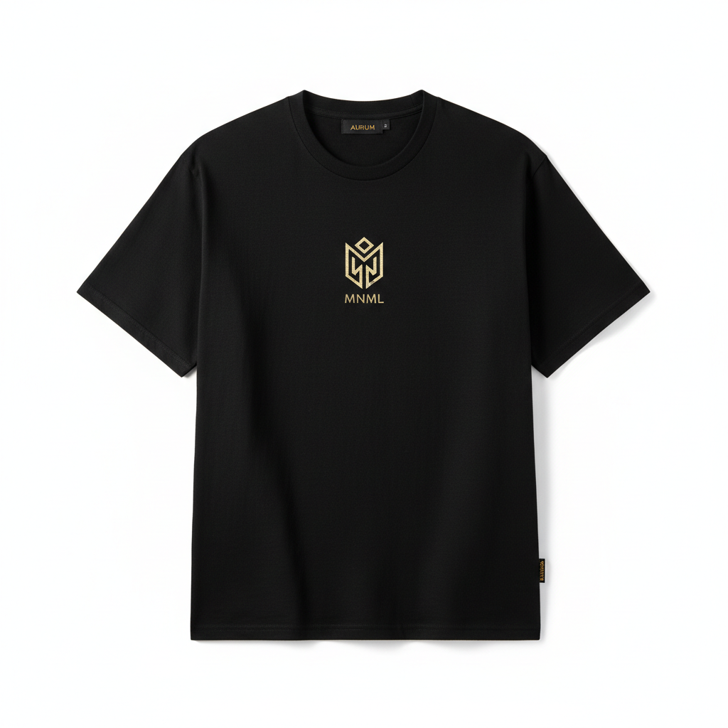 Achikrukru Street Tee - Black with Gold Print