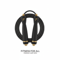 Achikrukru Speed Jump Rope - Black with Gold Accent Handles