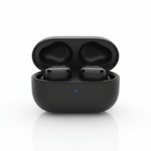 Achikrukru AirBuds Lite - Black Wireless Earbuds with Charging Case