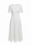 Achikrukru Classic Lace Midi Dress