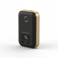 Achikrukru PowerSlim 10K - Black Power Bank with Gold Accents